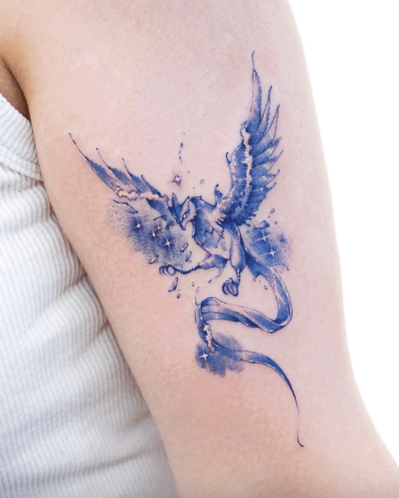 Articuno Ice Johto Pokémon Tattoo