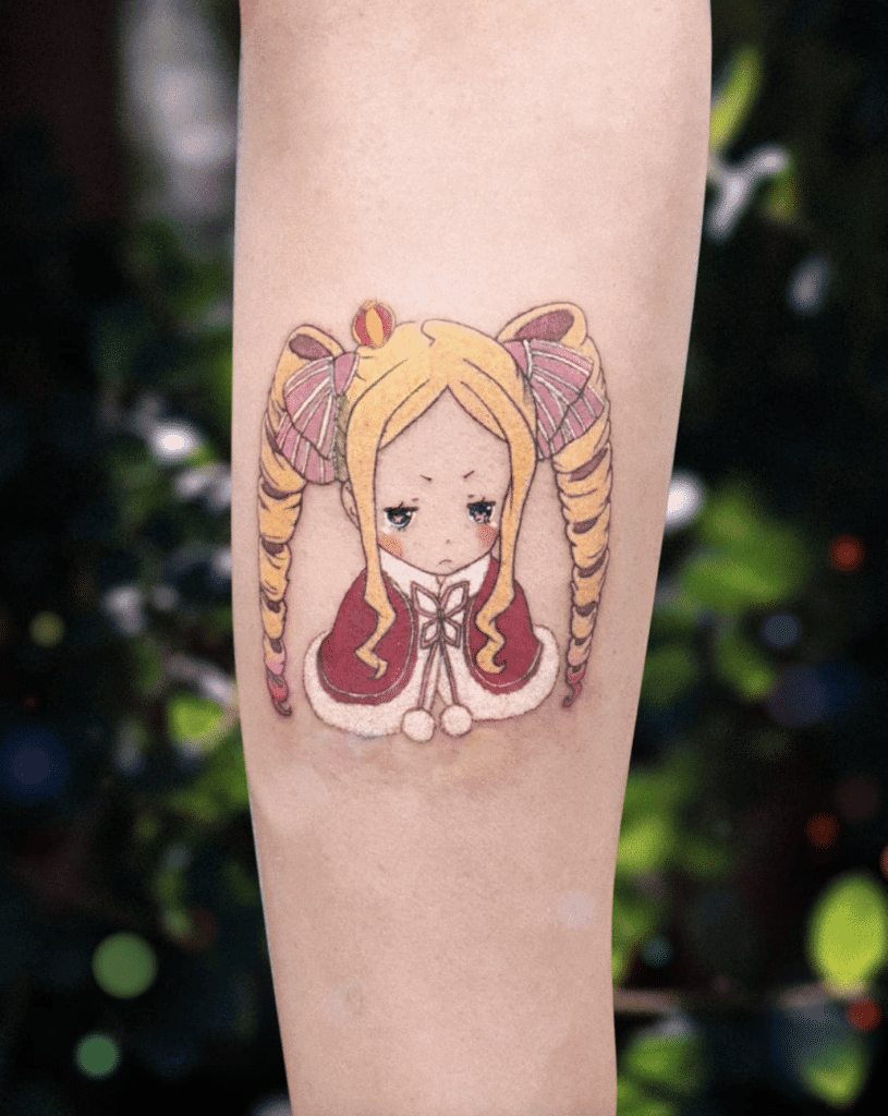 Beatrice Frown Re Zero Tattoo