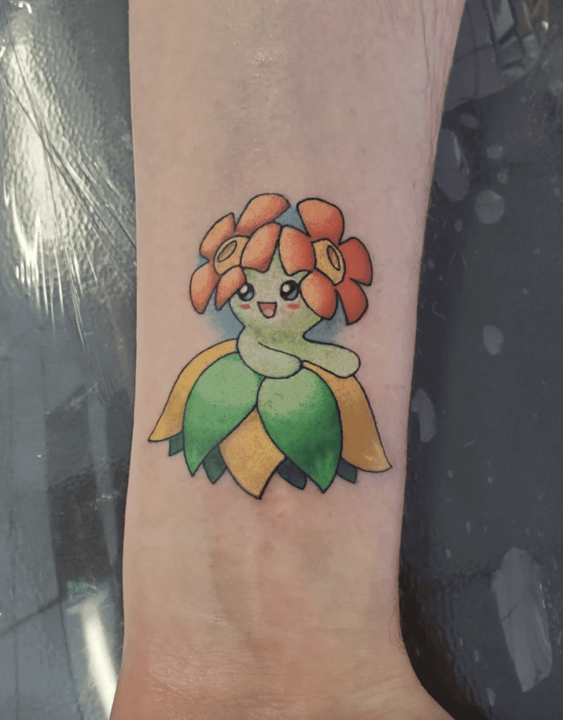 Bellossom Classic Johto Pokémon Tattoo