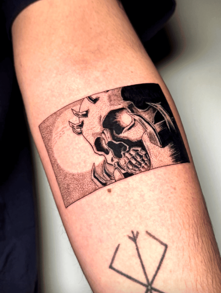 Berserk Skull Knight Anime Tattoo