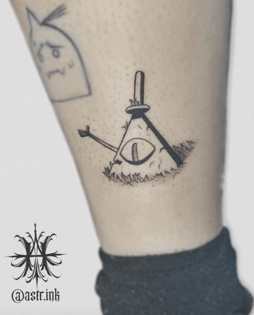 Bill Cipher Statue Gravity Falls Tattoo