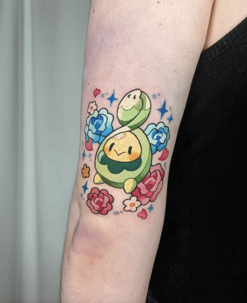 Budew Flower Sinnoh Pokémon Tattoo