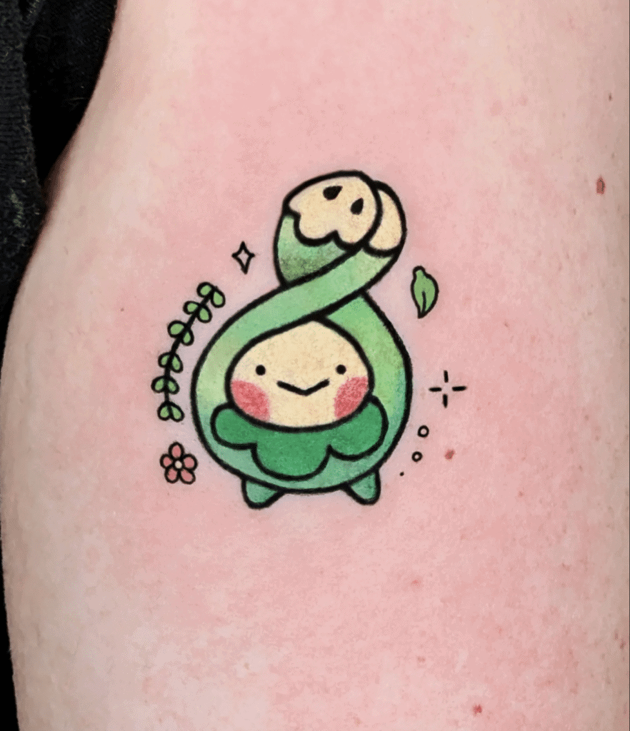 Budew Sinnoh Pokémon Tattoo