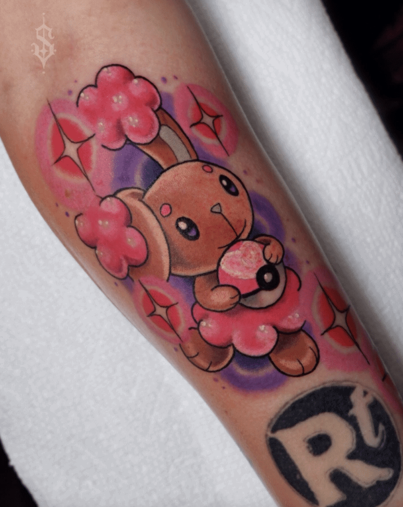 Buneary Pokéball Sinnoh Pokémon Tattoo