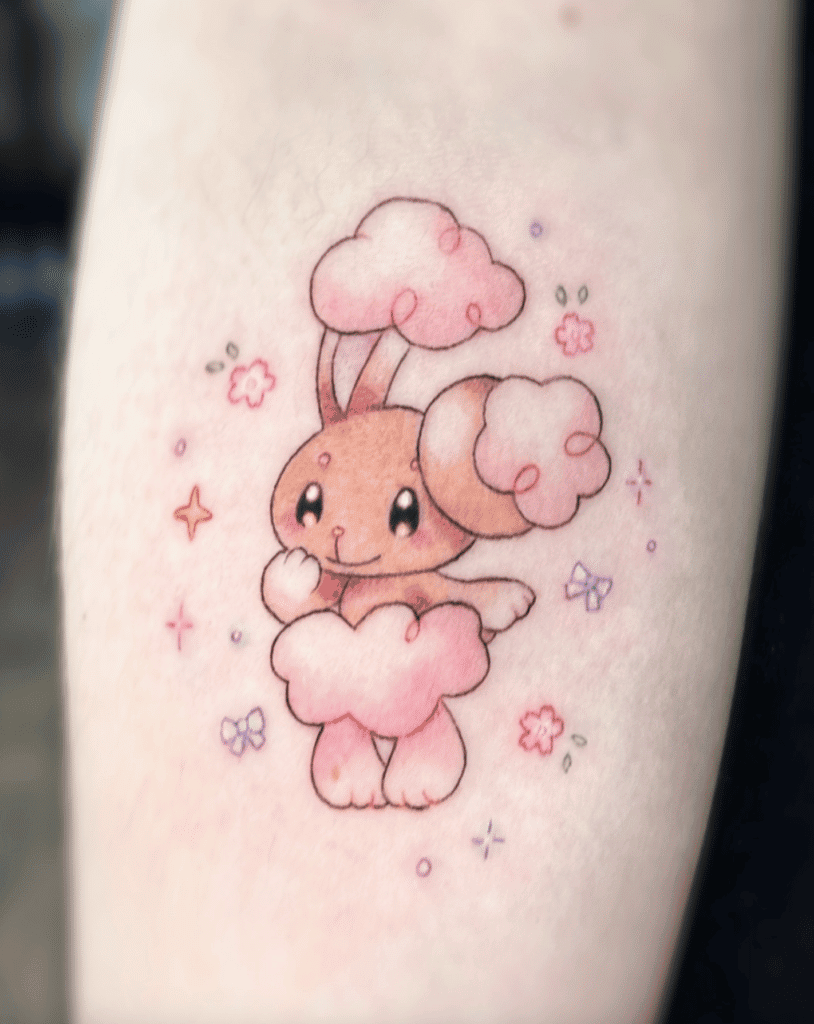 Buneary Shiny Sinnoh Pokémon Tattoo