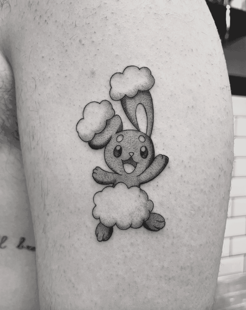 Buneary Simple Sinnoh Pokémon Tattoo