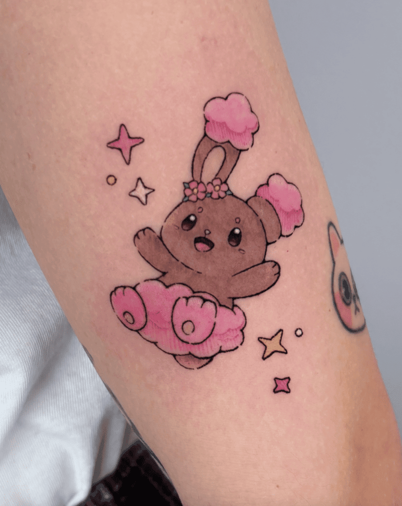 Buneary Sinnoh Pokémon Tattoo
