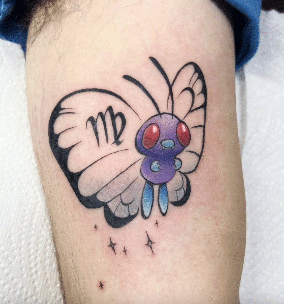Butterfree Johto Pokémon Tattoo