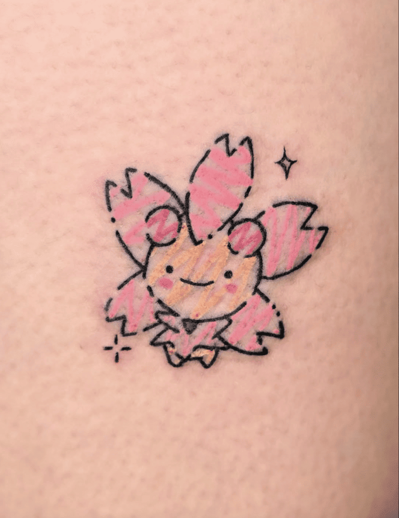 Cherrim Sketch Sinnoh Pokémon Tattoo