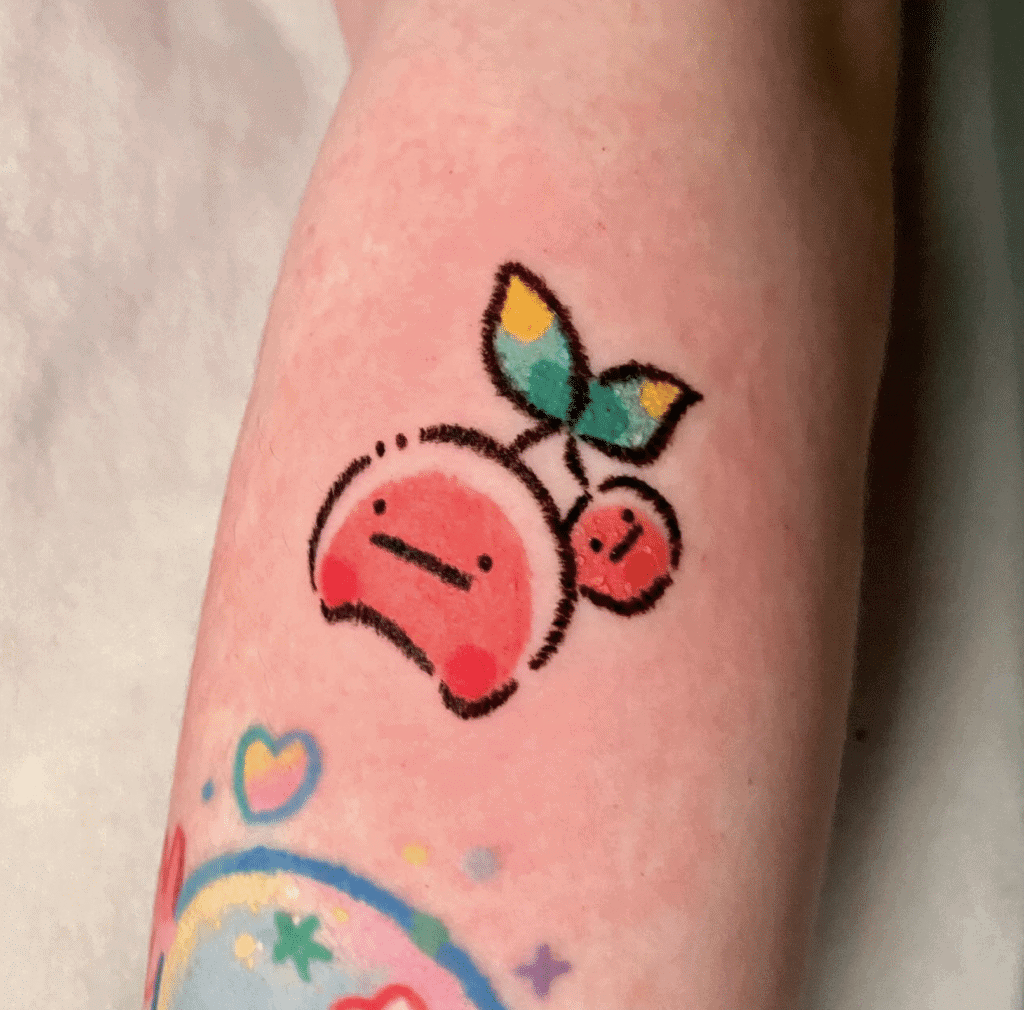 Cherubi Cute Sinnoh Pokémon Tattoo