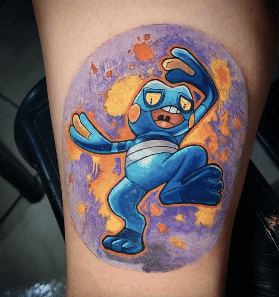 Croagunk Dance Sinnoh Pokémon Tattoo