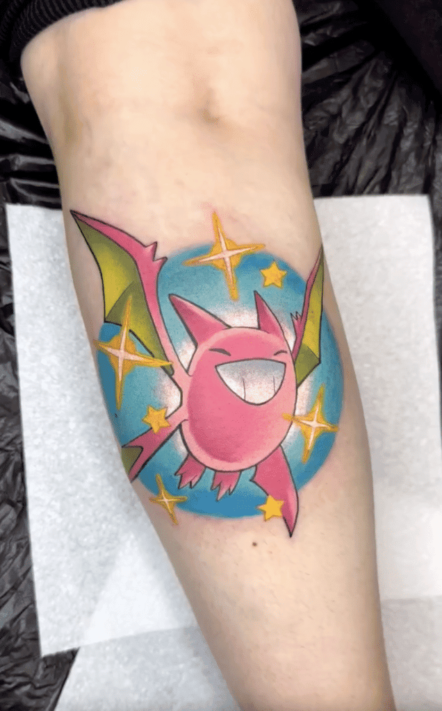 Crobat Shiny Johto Pokémon Tattoo