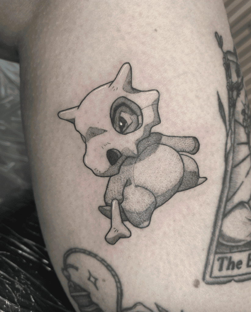 Cubone Johto Pokémon Tattoo