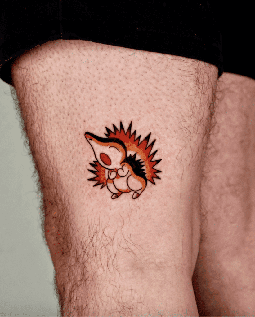 Cyndaquil Cute Johto Pokémon Tattoo