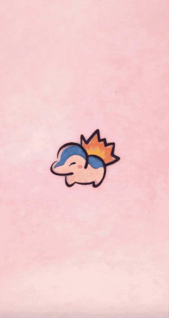 Cyndaquil Small Johto Pokémon Tattoo