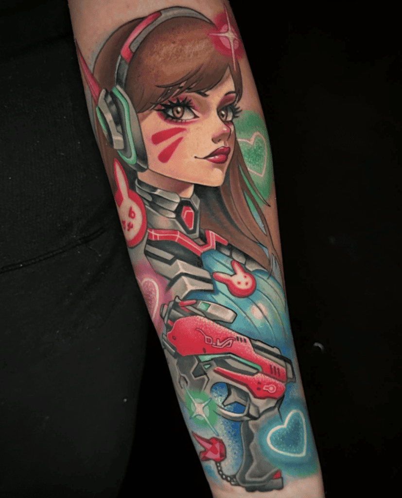 D.Va Overwatch Tattoo