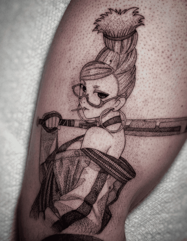 Dandadan Granny Anime Tattoo