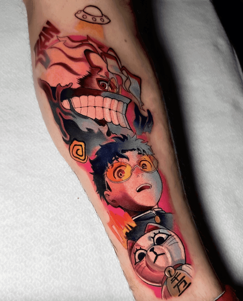 Dandadan Okarun Anime Tattoo