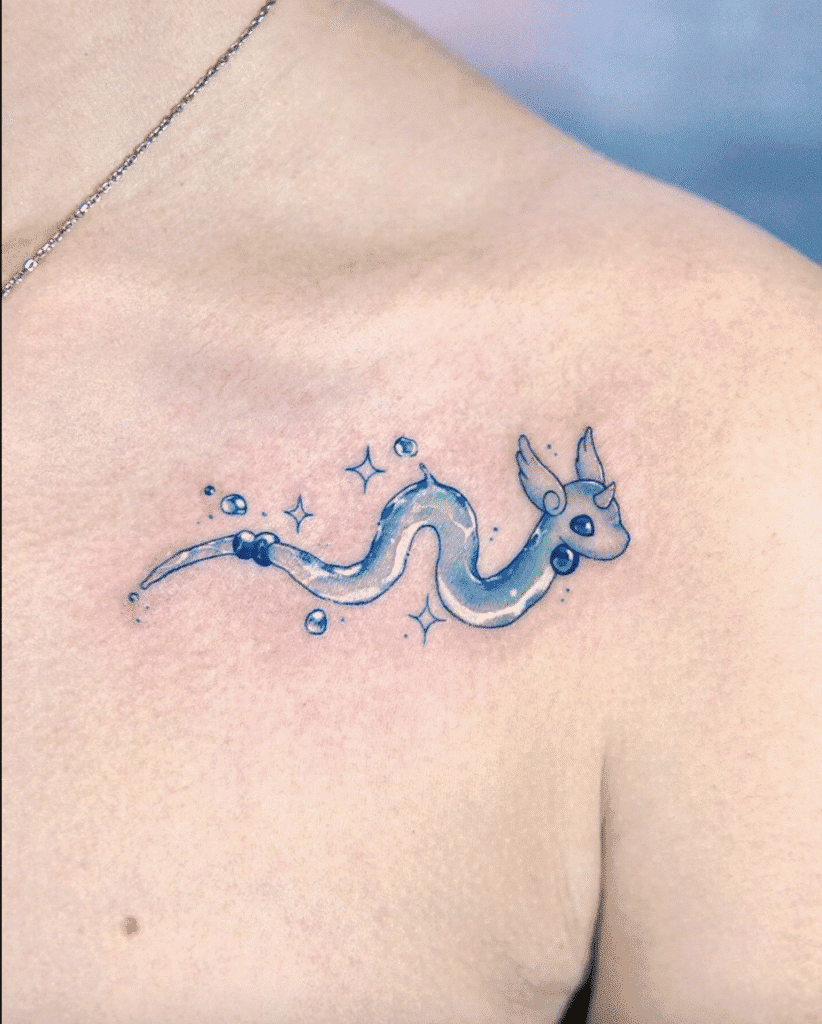 Dargonair Johto Pokémon Tattoo