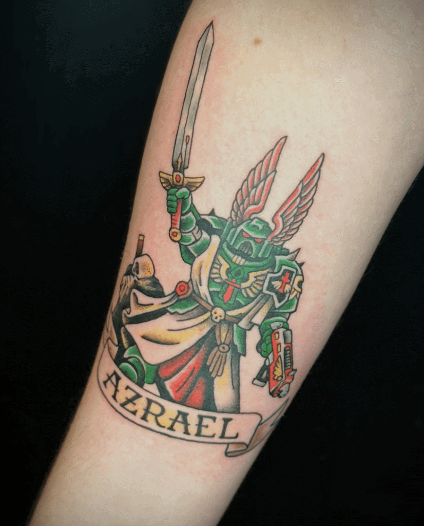 Dark Angels Azrael Warhammer 40k Tattoo