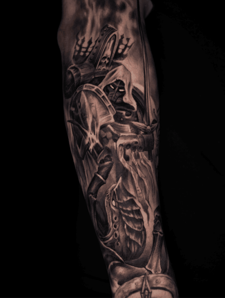 Dark Angels Warhammer 40k Tattoo
