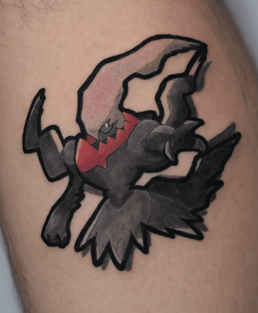 Darkrai Classic Sinnoh Pokémon Tattoo