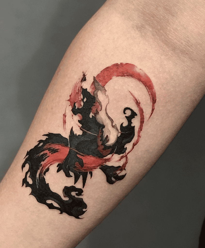 Darkrai Dark Sinnoh Pokémon Tattoo