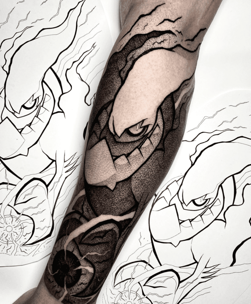 Darkrai Energy Sinnoh Pokémon Tattoo