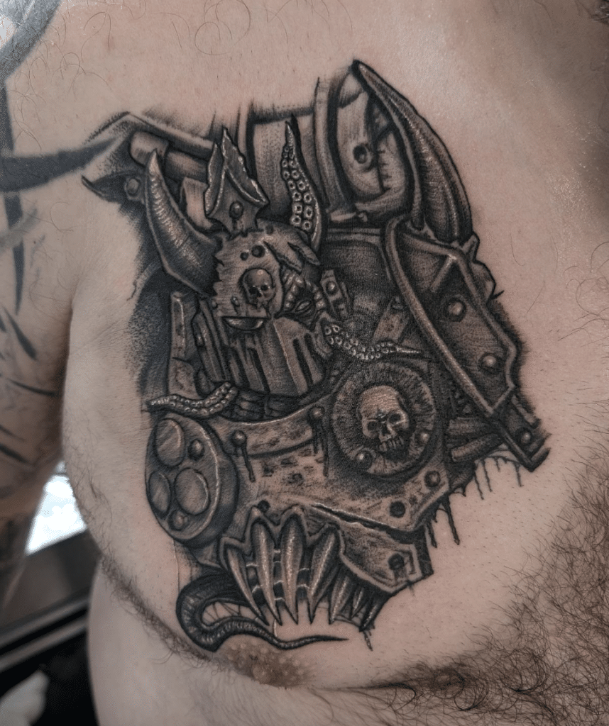 Death Guard Tentacles Warhammer 40k Tattoo