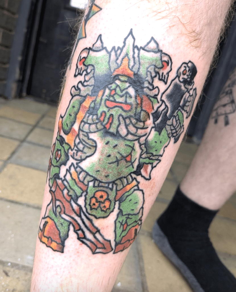 Death Guard Traditional Warhammer 40k Tattoo