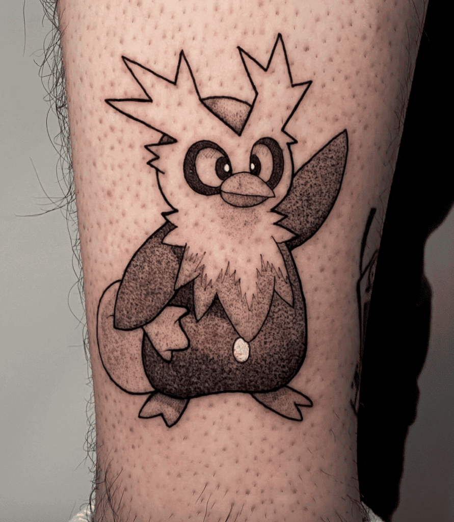 Delibird Wave Johto Pokémon Tattoo