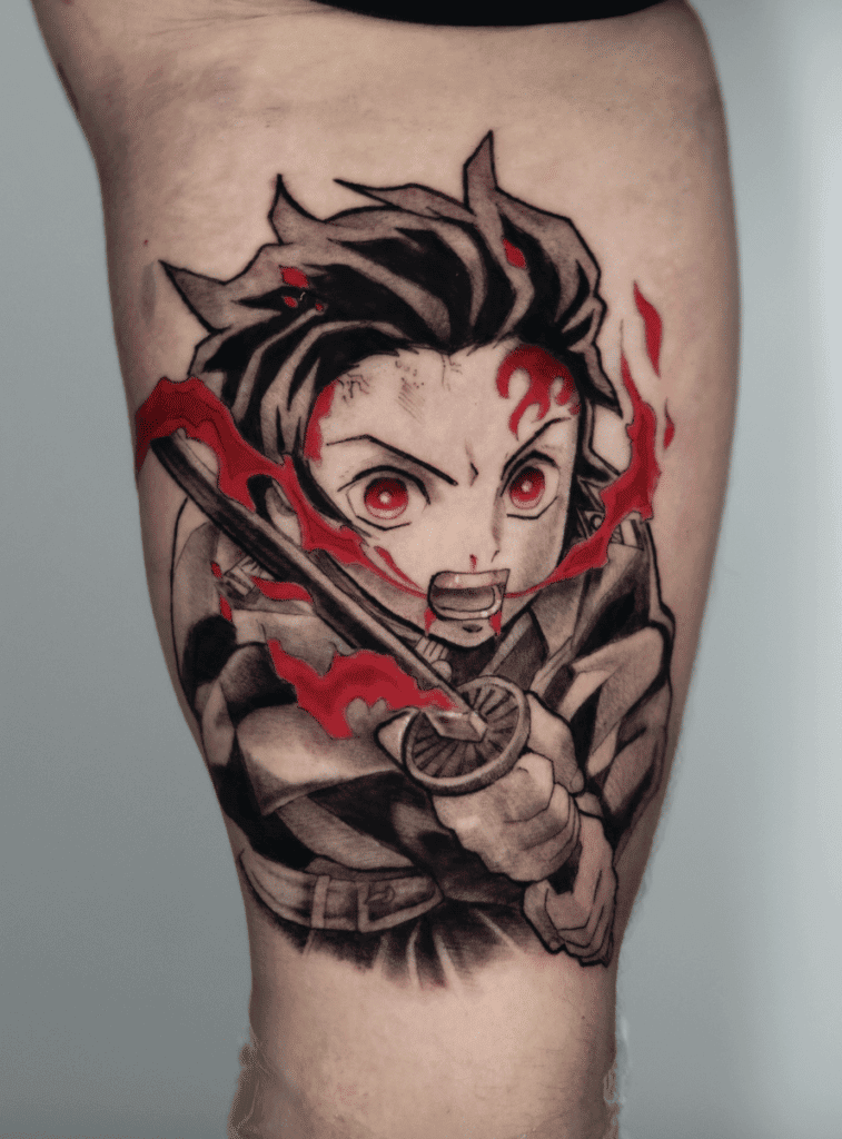 Demon Slayer Kimetsu no Yaiba Anime Tattoo