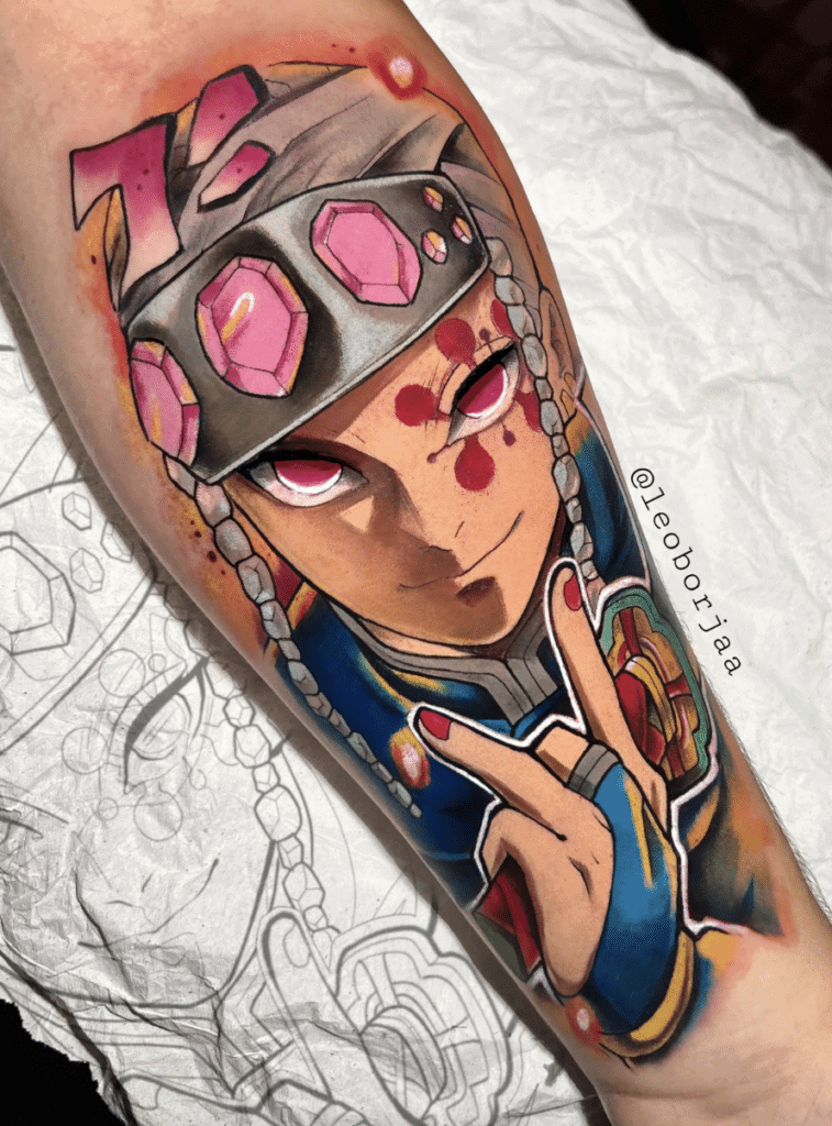 Demon Slayer Kimetsu no Yaiba Tengen Anime Tattoo