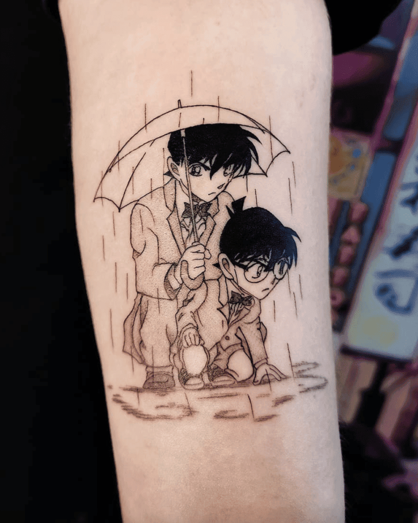 Detective Conan Rain Anime Tattoo