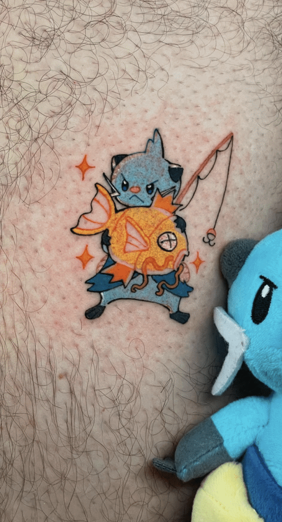 Dewott Fish Unova Pokémon Tattoo