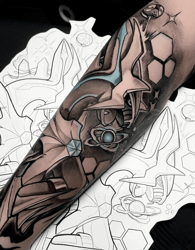 Dialga Sinnoh Pokémon Tattoo