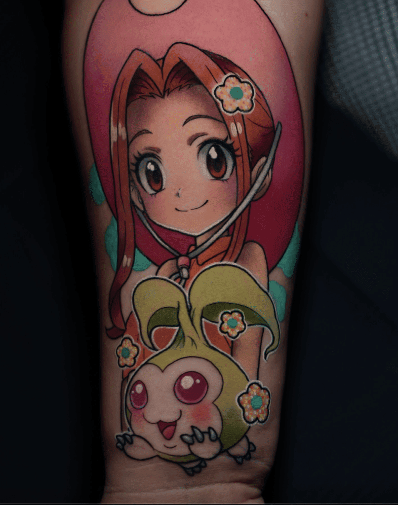 Digimon Mimi Anime Tattoo