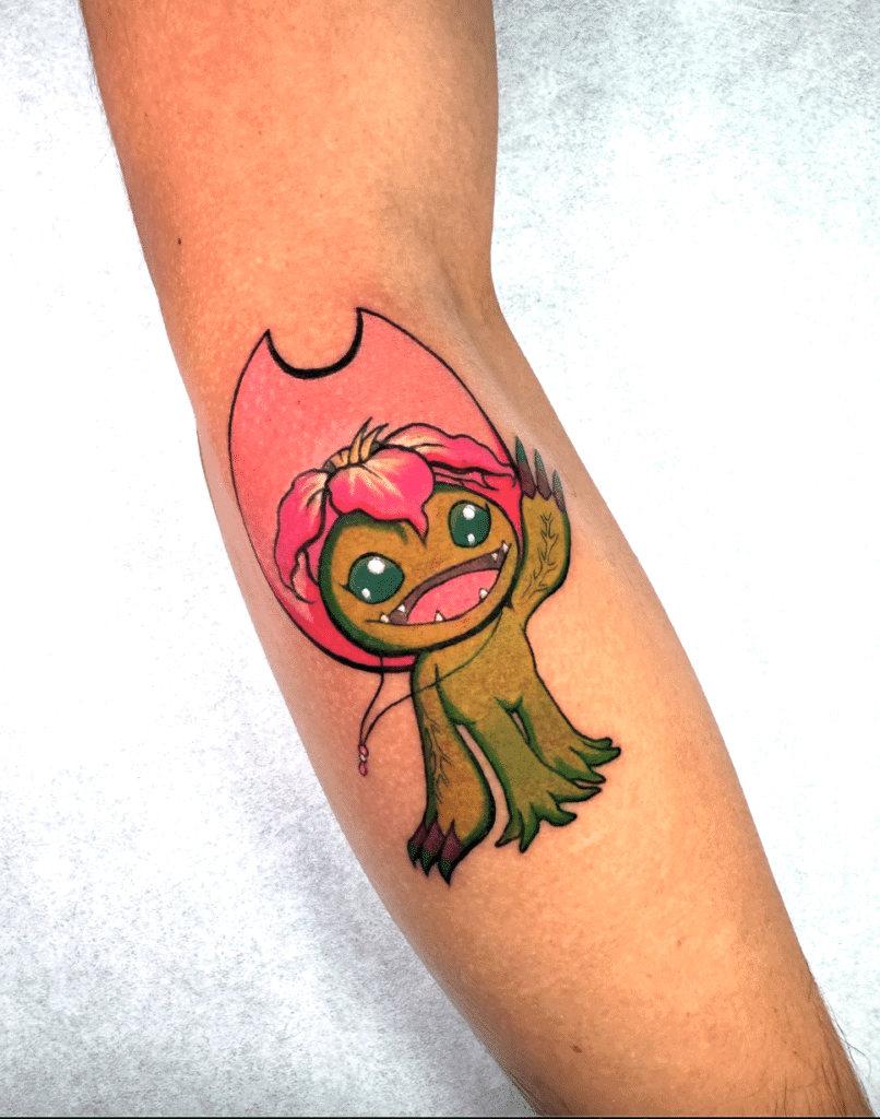 Digimon Palmon Anime Tattoo