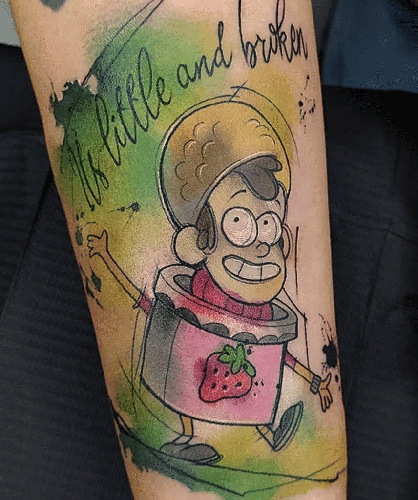 Dipper Strawberry Gravity Falls Tattoo