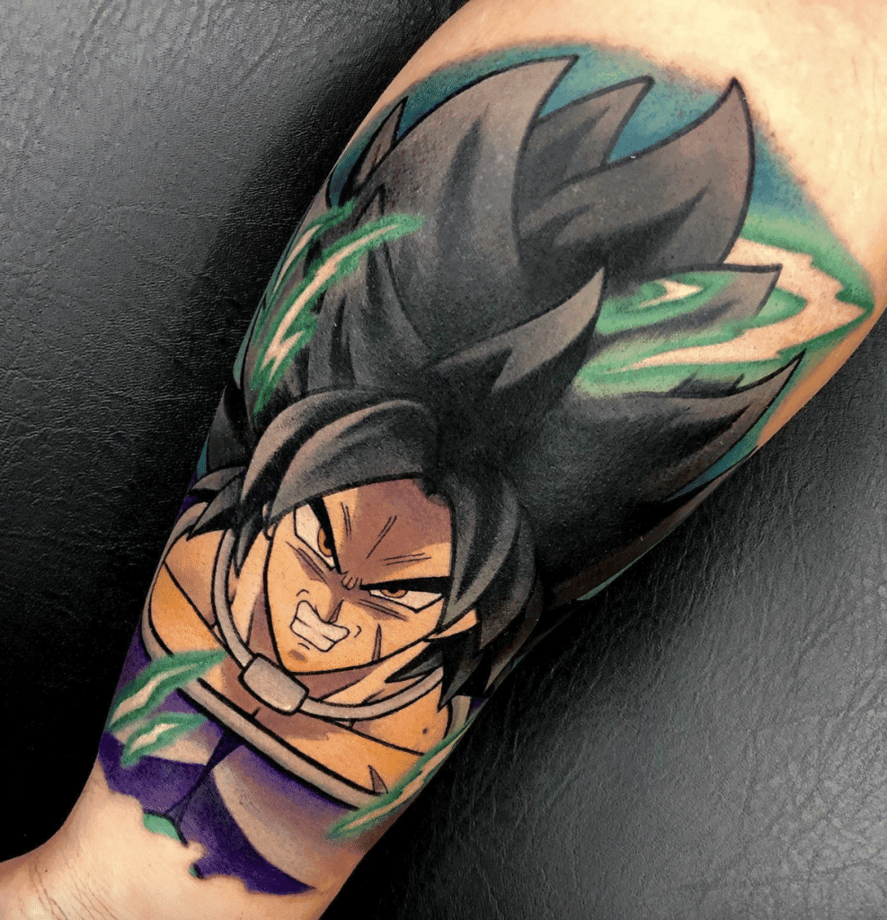 Dragon Ball Broly Anime Tattoo