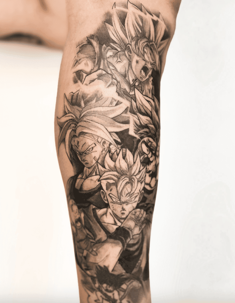 Dragon Ball Z Anime Tattoo