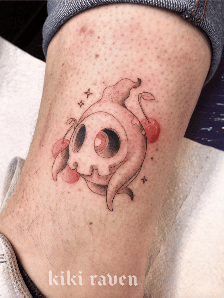Duskull Cherry Hoenn Pokémon Tattoo