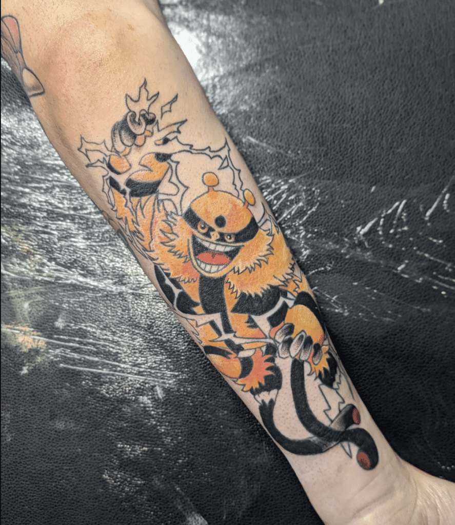 Electivire Punch Sinnoh Pokémon Tattoo