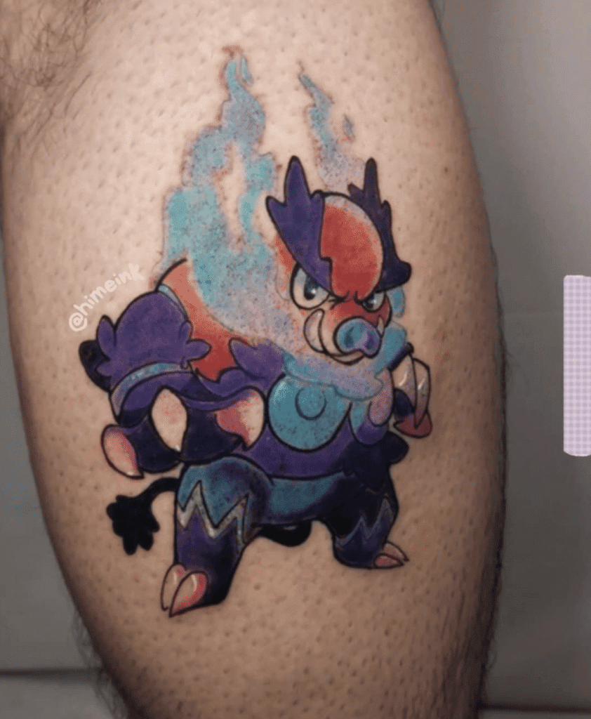 Emboar Shiny Unova Pokémon Tattoo