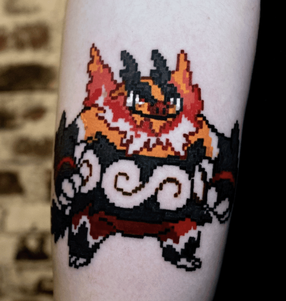 Emboar Sprite Unova Pokémon Tattoo