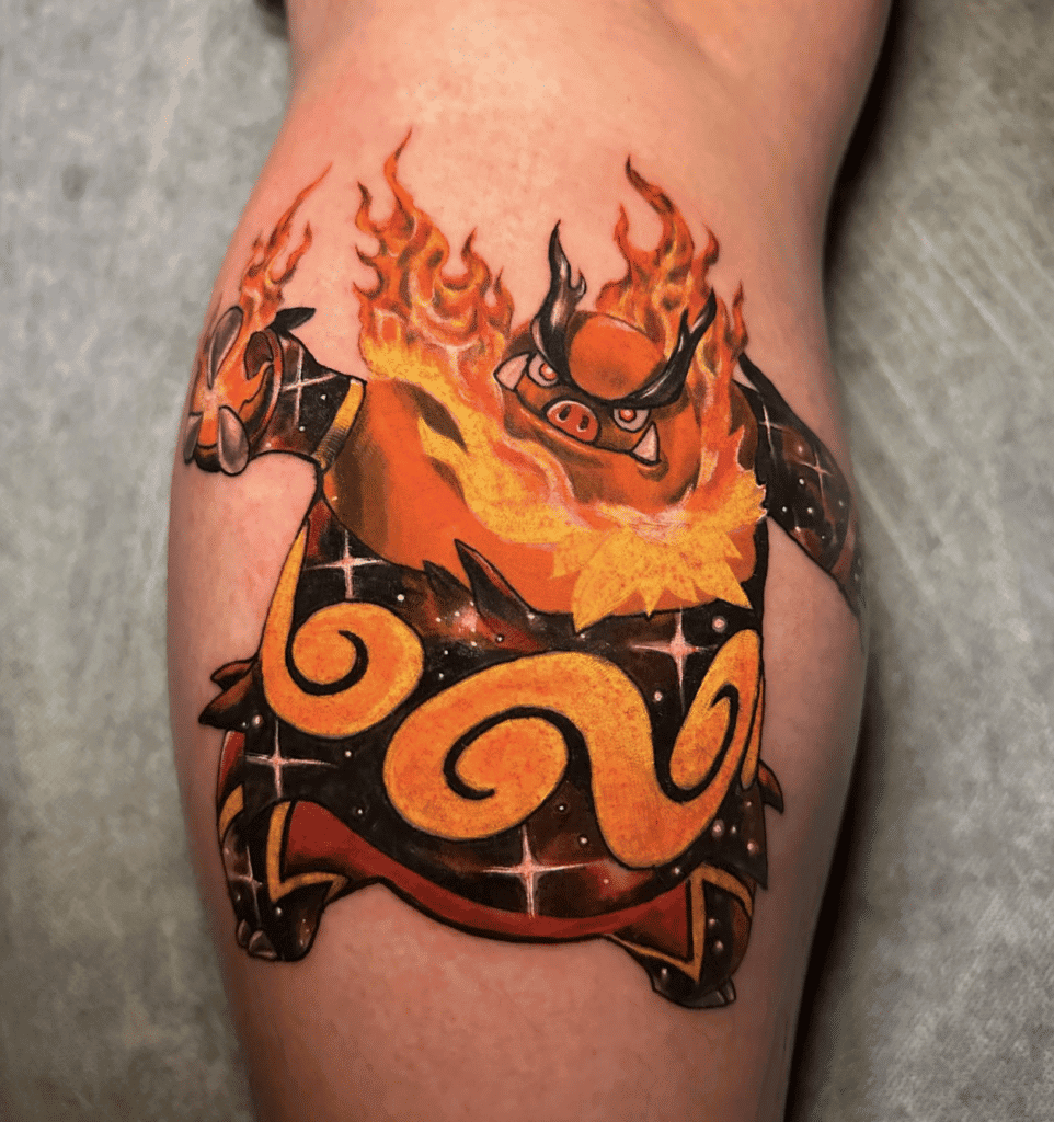 Emboar Unova Pokémon Tattoo