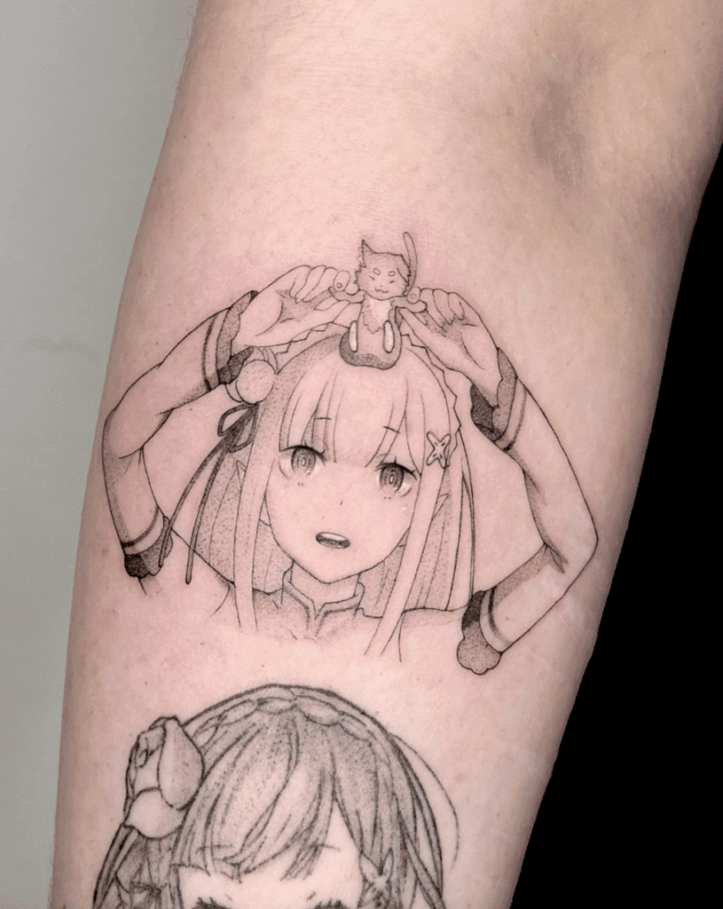 Emilia Puck Re Zero Tattoo