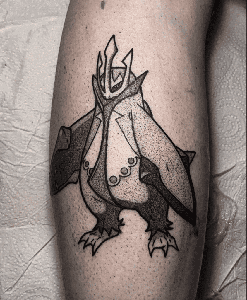 Empoleon Colourless Sinnoh Pokémon Tattoo