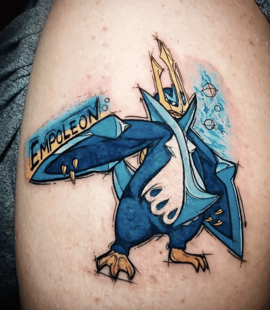 Empoleon Flair Sinnoh Pokémon Tattoo