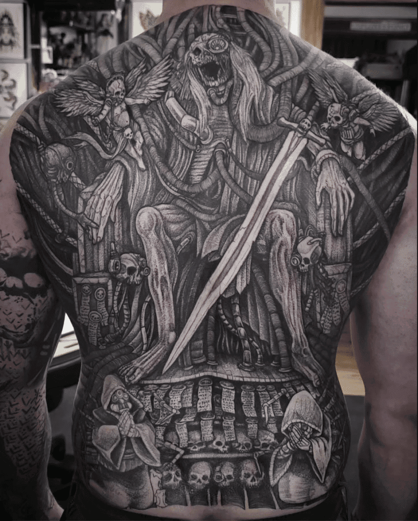 Emporer of Mankind Warhammer 40k Tattoo